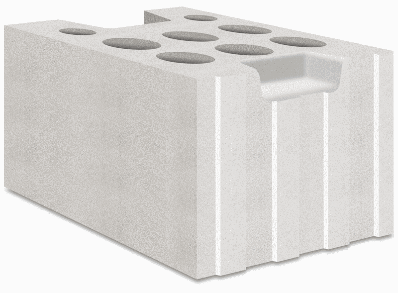 Блок силикатный стеновой 250x240x250